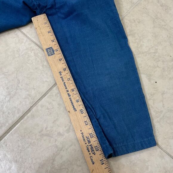 Vintage Kids corduroy / Sherpa upper lined overalls raccoon panel 4T snag - Picture 7 of 11